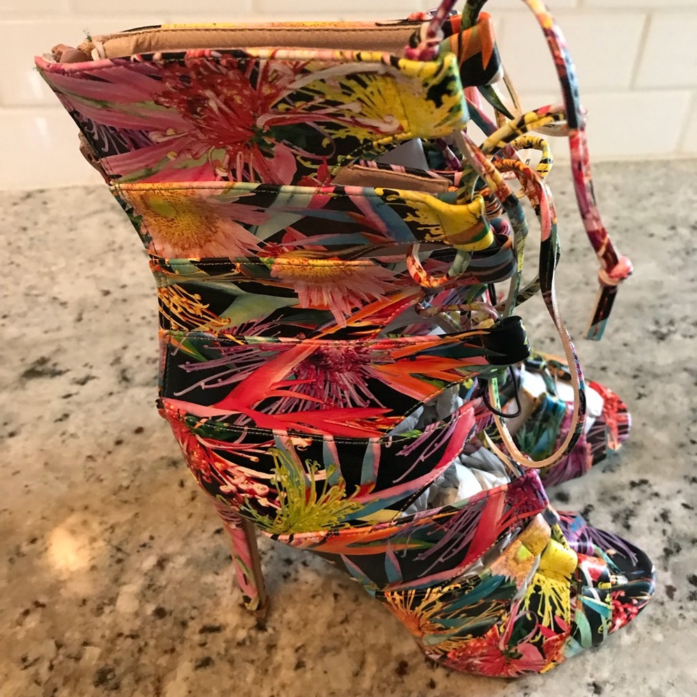 Multicolored GLADIATOR HEELS
